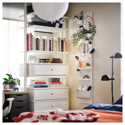 IKEA SKÅDIS  (ИКЕА СКОДИС)  -  Перфорированная панель - белая 36x56 см