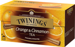 Чай черный TWININGS Orange Cinnamon Апельсин и Корица 25 пакет. х 2 г