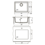 Кухонная мойка Lemark Sinara 540-U 9910077 Серый шелк