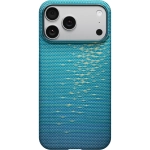 Pitaka Glints of Gold Ultra-Slim Case for iPhone 17 Pro Max (Lucid Blue)