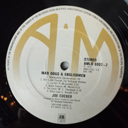 Винтажная виниловая пластинка LP Joe Cocker Mad Dogs and Englishmen (UK 1974)