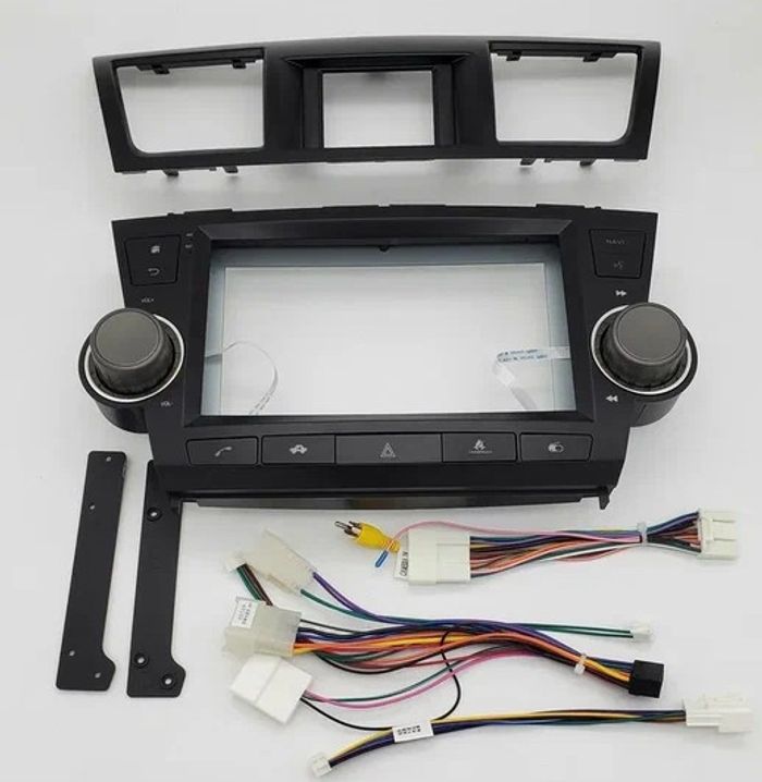 Магнитола для Toyota Highlander 2 2007-2013 XU40 - Kuberg (кнопки + крутилки) QLed, Android 13, Быстрейшая, CarPlay, SIM-слот