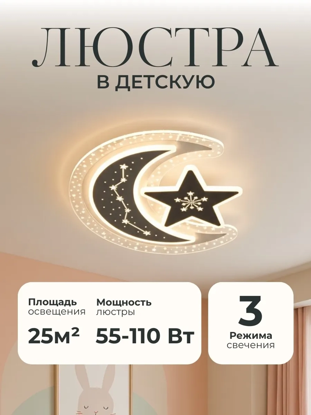 Люстра в детскую светодиодная