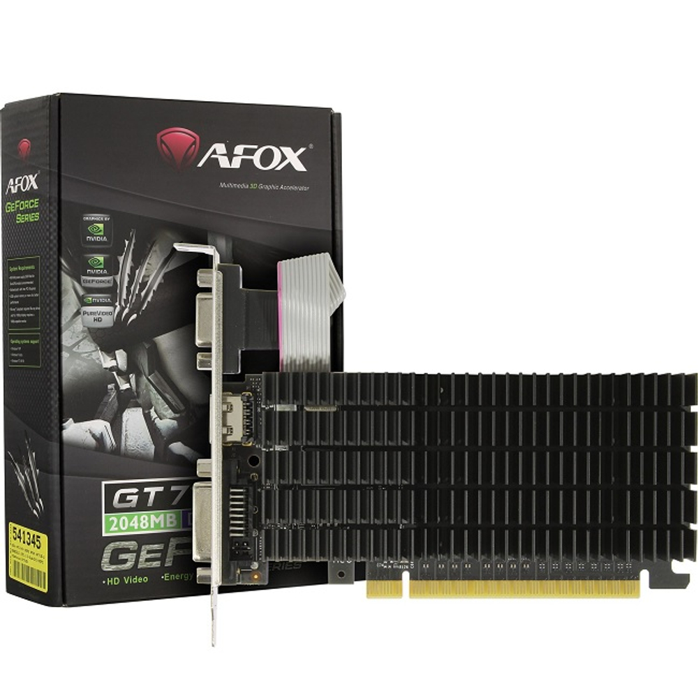 Видеокарта AFOX GeForce GT 710 Silent 2GB DDR3 (AF710-2048D3L5)