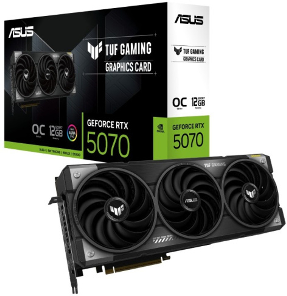Видеокарта ASUS GeForce RTX 5070 TUF GAMING OC (TUF-RTX5070-O12G-GAMING)