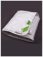 Одеяло GoldTex HomeTextile BAMBOO бамбук/сатин-жаккард 140*205см. 1,5 сп. Белый