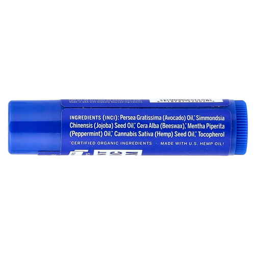 Dr. Bronner's, Органический бальзам для губ, перечная мята, 4 г (0,15 унции)