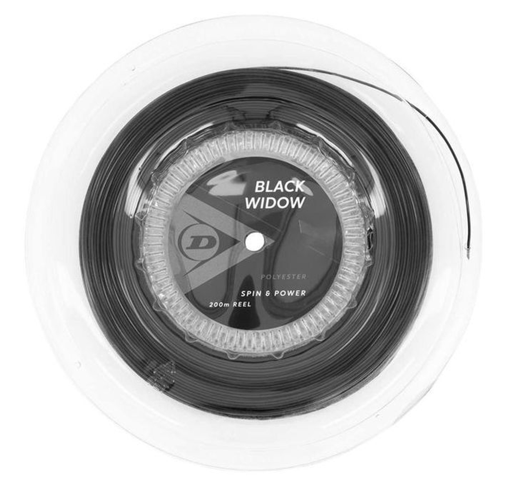 Струны теннисные Dunlop Black Widow (200 m) - black