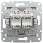 РОЗЕТКА КОМП С/У 2-ГНЕЗДА RJ45 CAT5E МЕХ БРОНЗА ASFORA /SCHNEIDER/