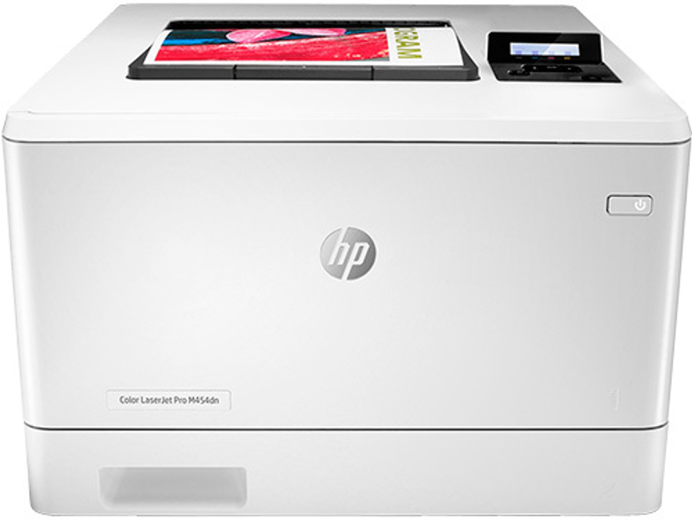 Принтер HP Color LaserJet Pro M454dn, A4, 27 стр./мин, Ethernet, цветной
