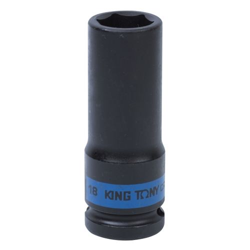 KING TONY (443518M) Головка торцевая ударная глубокая шестигранная 1/2", 18 мм