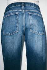 ДЖИНСЫ TRF WIDE LEG С НИЗКОЙ ПОСАДКОЙ — ZARA