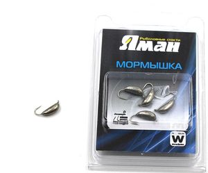 Мормышка вольф"ЯМАН"Банан с ушк, р.4,вес 1,50,цв.никель