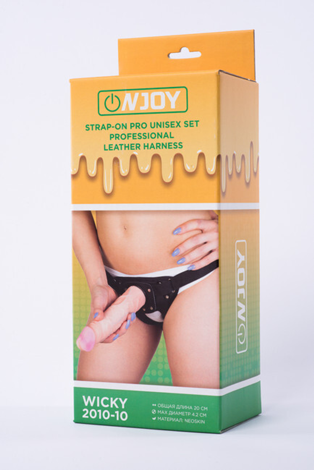 Страпон с реалистичной насадкой Onjoy Stap-on Pro Unisex Set, Wicky (Цвет: телесный)