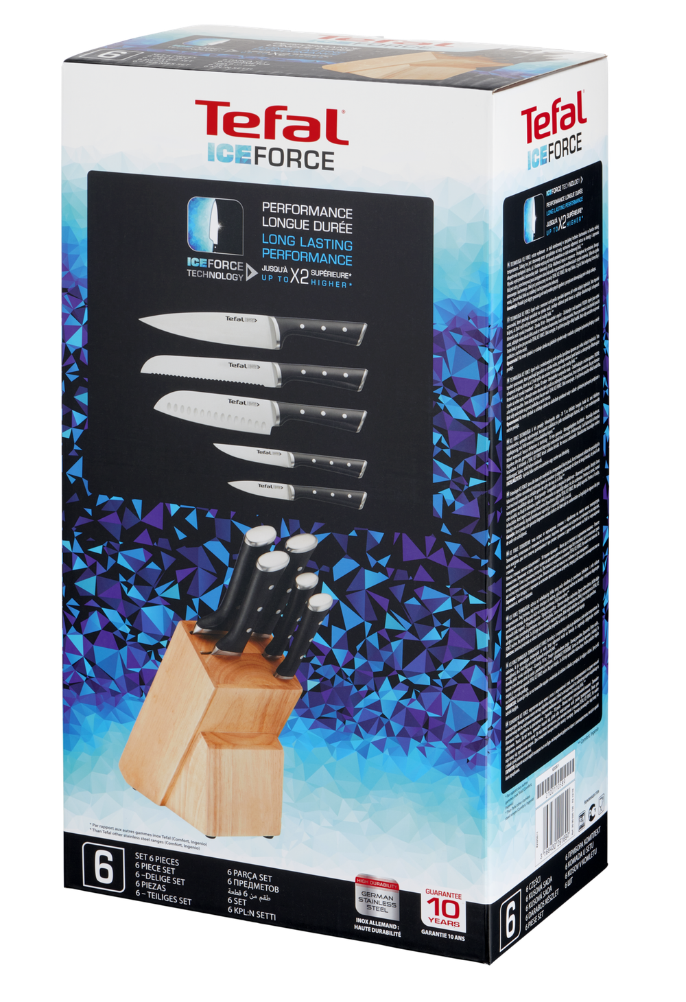 Блок с ножами Tefal Ice Force 6 предметов K232S574