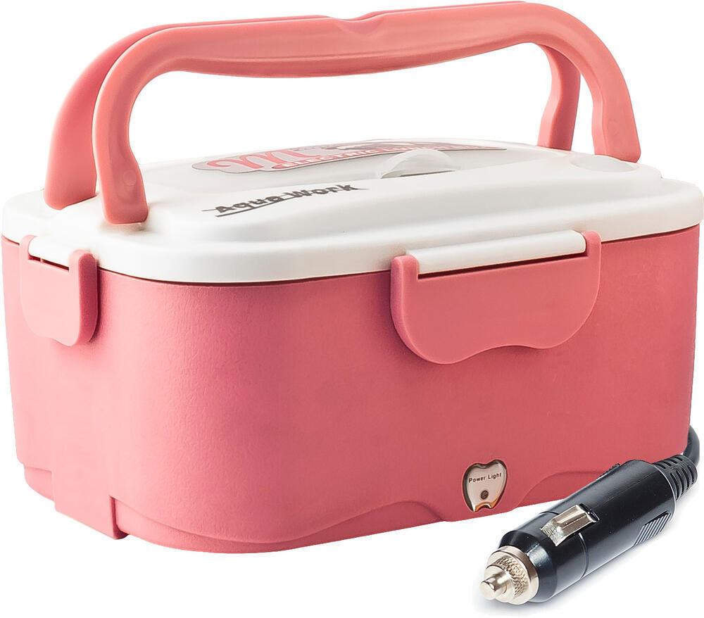 Автоланчбокс с подогревом Aqua Work 12 вольт (pink)