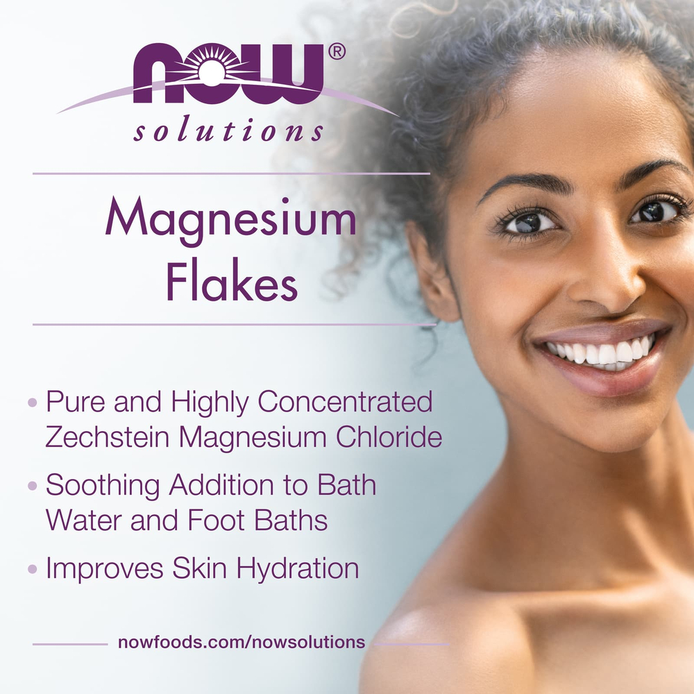 NOW Foods, Solutions, магниевые хлопья, 750 г (26,5 унции)
