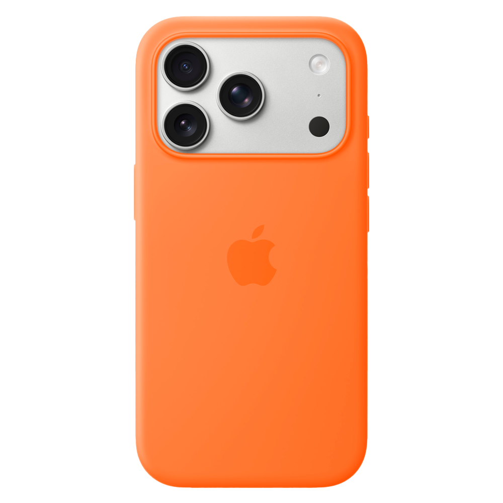 Силиконовый чехол Apple Silicone Case with MagSafe для iPhone 17 Pro, Orange