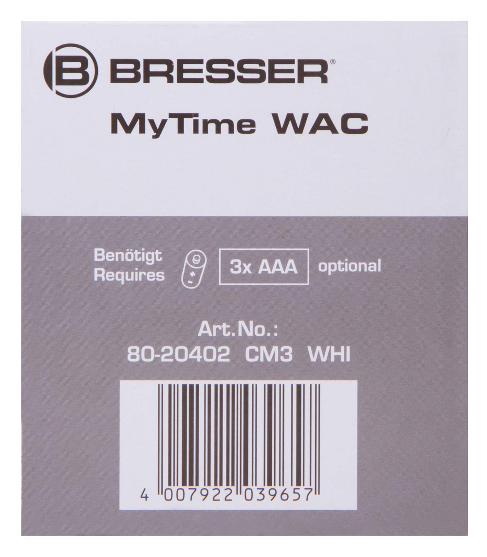 Часы настольные Bresser MyTime WAC, черные