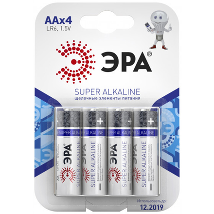 Батарейки ЭРА ААА*4 LR6-4