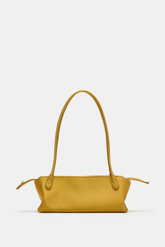 ZARA СУМКА С ПЛЕЧЕВЫМ РЕМНЕМ, ЛАЙМОВЫЙ ЗЕЛЕНЫЙ