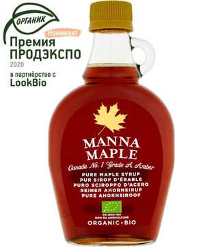 Кленовый сироп органик Manna Maple®, ст.б, 250г. (6 шт\уп)