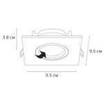 Точечный встраиваемый светильник Arte Lamp GIRO A2866PL-1WH, 1хGU10
