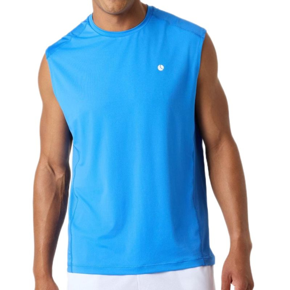 Мужская теннисная футболка Björn Borg Ace Mesh Panel - palace blue