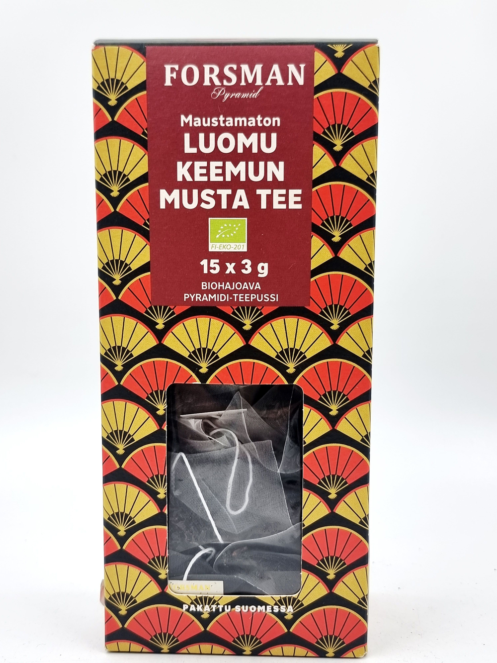 Чай черный Forsman "LUOMU KEEMUN MUSTA TEE" в пирамидках 15х3 г (из Финляндии)