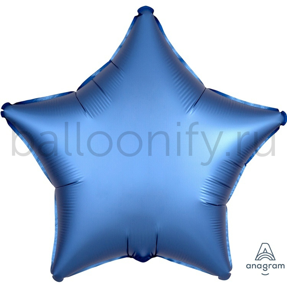 Фольгированная фигура, звезда, 19"/48СМ Сатин Azure
