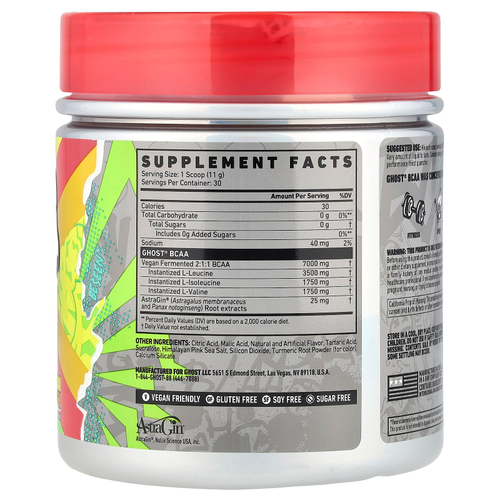 Ghost, BCAA, лимонный сок, 330 г (11,6 унции)