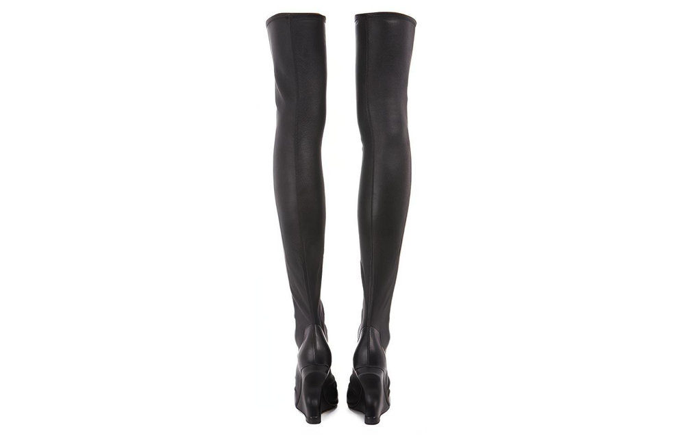 RICK OWENS/RO Cantilever Over The Knee Boots 11cm Women"s Black