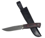 Нож Стерх (клин от обуха), N690, микарта красно-черная насечка, 301.5354