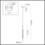 4794/12L ODL Подвес LED 12Вт 4000К 220В IP20 PENDANT