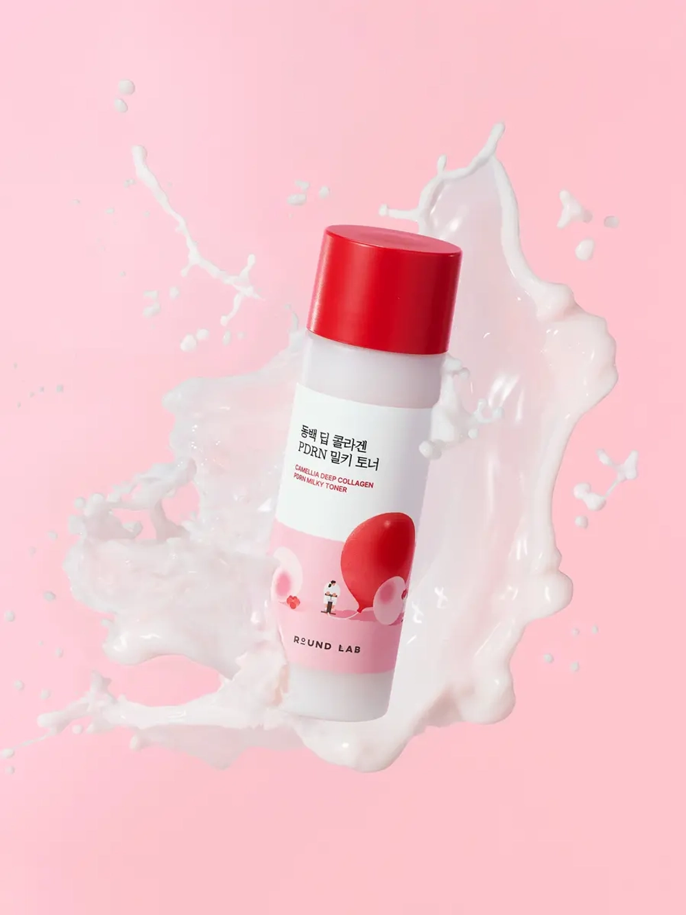 Молочный тонер с ПДРН и камелией Round Lab Camellia Deep Collagen PDRN Milky Toner
