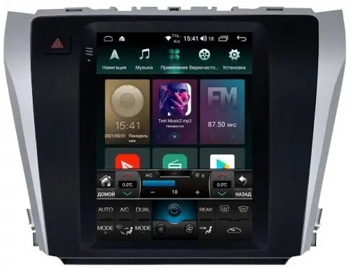 Магнитола для Toyota Camry 2014-2018 - Airok RT-1117 ("Тесла-Стиль"), Android 11, Быстрая, SIM-слот