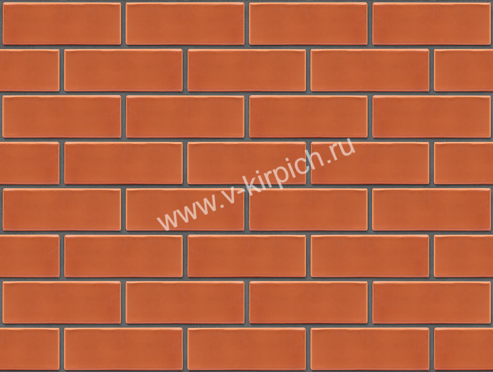 Кирпич лицевой Воротынский утолщенный красный, гладкий