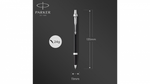 Подарочный набор: Шариковая ручка Parker IM Mat Black CT и Ежедневник недатированный А5 черный