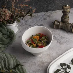 Салатник 560 мл d 15,2 см h10,3 см Oyster белый фарфор P.L. Proff Cuisine [6]