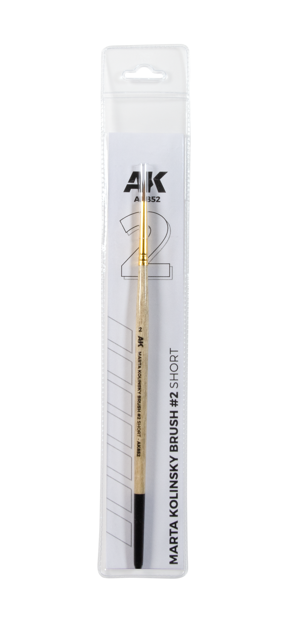Кисточка AK Interactive Marta Kolinsky Brush #2 Short