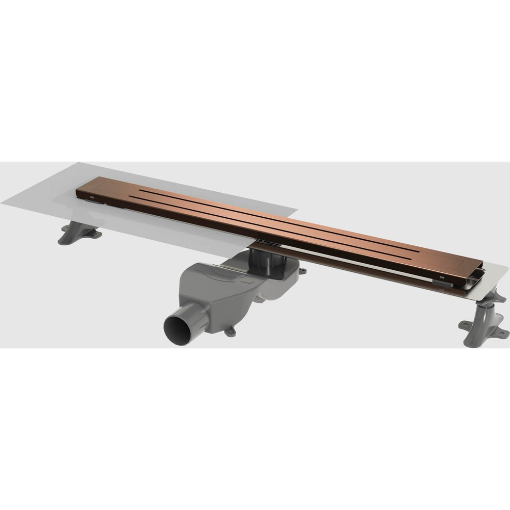 Душевой лоток Boheme Premium Trendy 60см 983-60-CB нержавеющая сталь COPPER BRUSHED