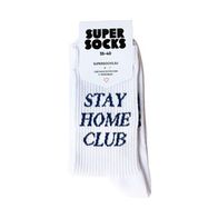 Носки SUPER SOCKS Stay Home Club, белый