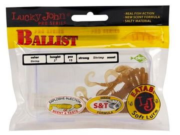 Твистеры съедобные LJ Pro Series BALLIST (5,08 см), цв. S18, 15 шт.