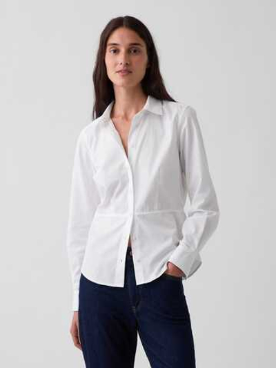 Рубашка с поясом из органического хлопкового Poplin - GAP