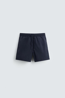 ZARA БАЗОВЫЕ ПЛАВКИ СРЕДНЕЙ ДЛИНЫ, МОРСКОЙ СИНИЙ