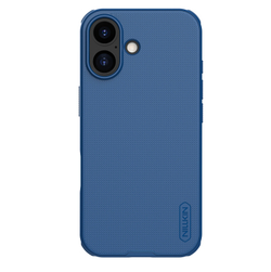 Усиленный чехол синего цвета от Nillkin для iPhone 17, серия Super Frosted Shield Pro