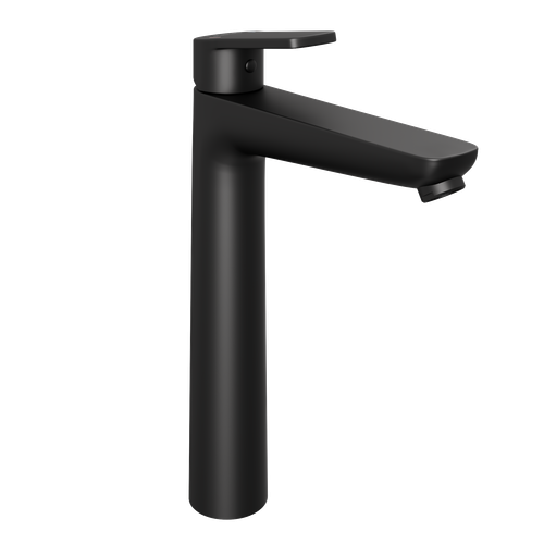 Смеситель для раковины Abelsberg Lineara UNF23509MB высокий, вулканический черный