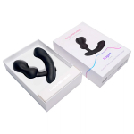 Черный вибромассажер простаты 12,4см с управлением через приложение Lovense Edge 2 Smart Prostate Massager Black