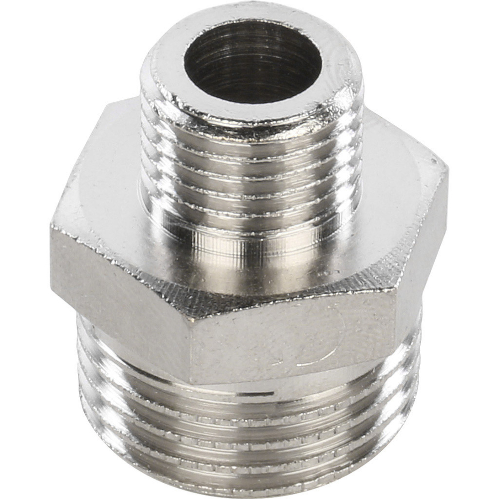 Ниппель переходной STOUT НН 1/2"х1/4"никель