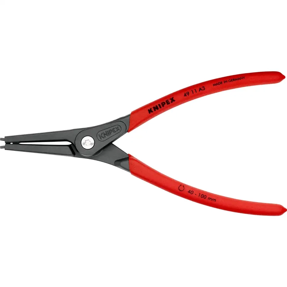 Прецизионные щипцы для стопорных колец черненая 225 мм Knipex 49 11 A3